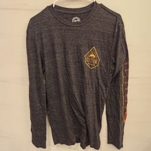 Mwns Heather Gray Long Sleeve Shirt With Keystone Colorado Logo